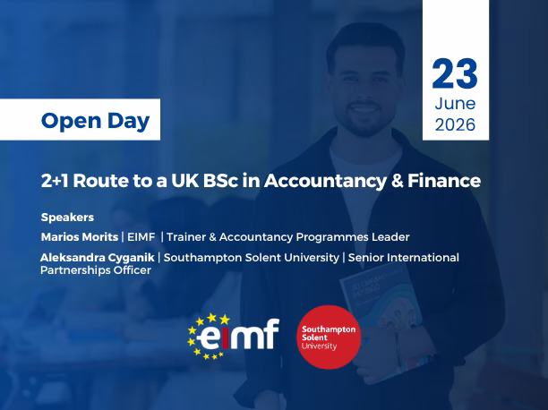 Open Day | 2+1 Route to a UK BSc in Accountancy and Finance
